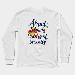 Åland Islands Colors Of Serenity Long Sleeve T-Shirt